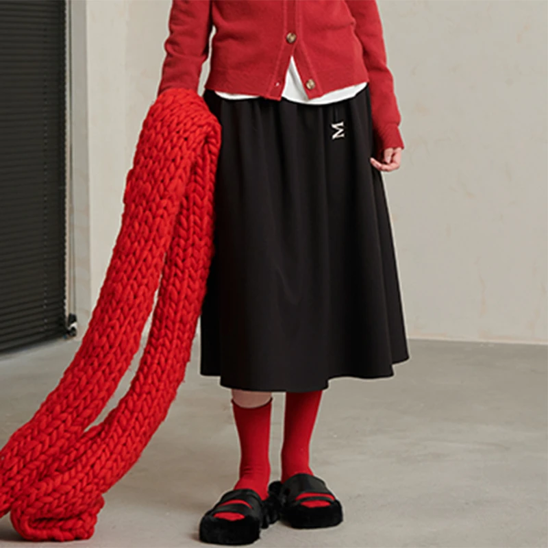 40291【碧系列】褶皱半身裙TD6101