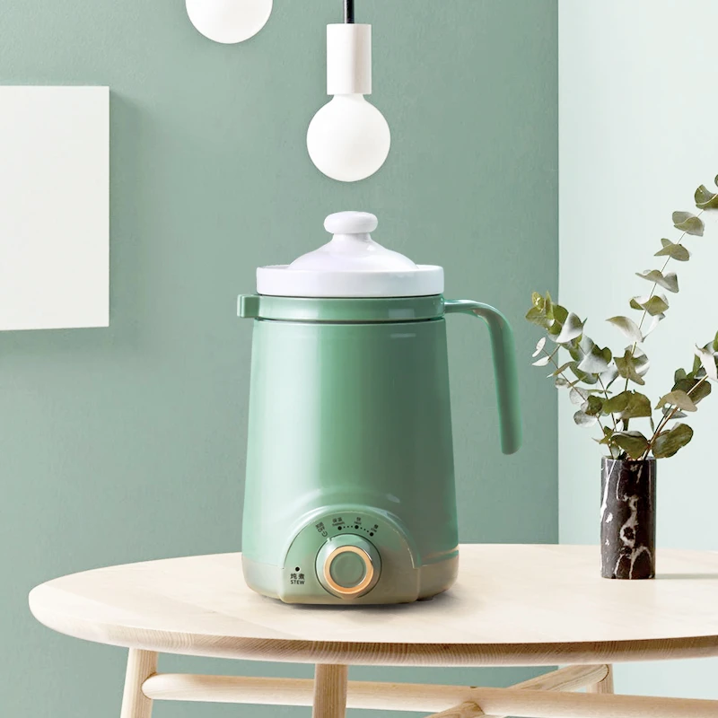 爆款网红ins风迷你养生杯陶瓷煲汤煮粥养生壶保温电炖杯电热杯