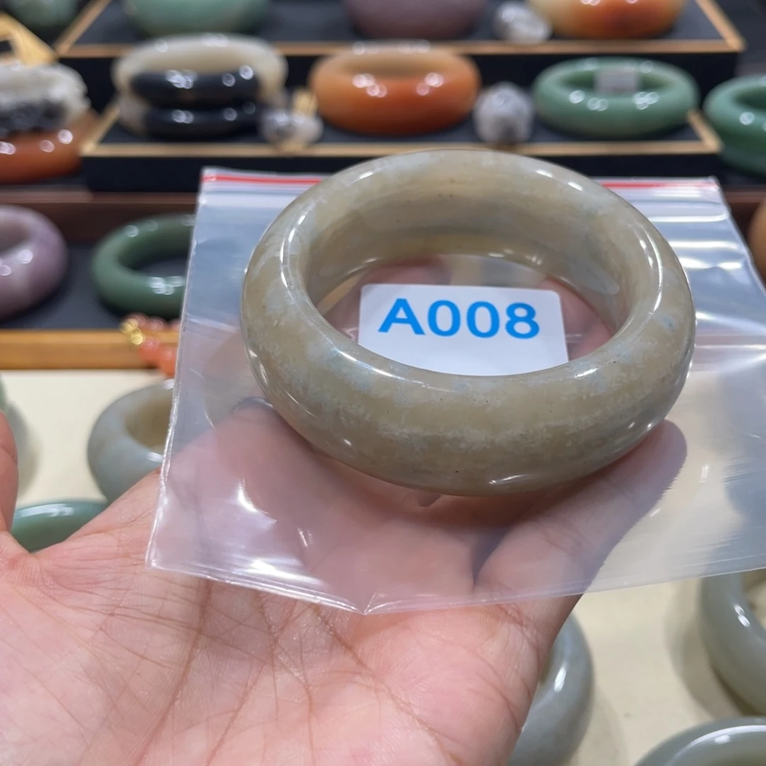 未镶嵌手镯石英岩玉细**月
