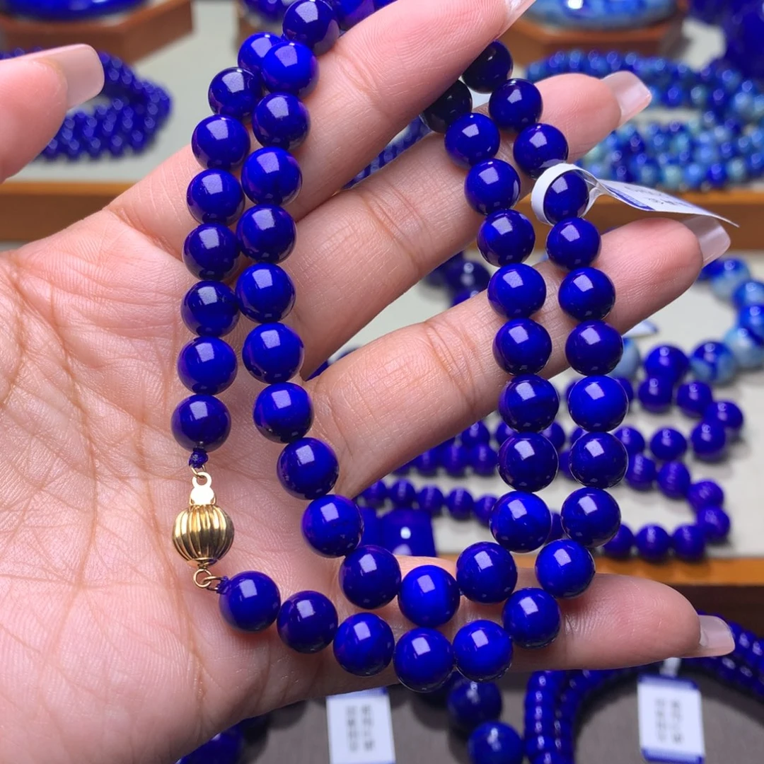 青金石颈饰未镶嵌8m