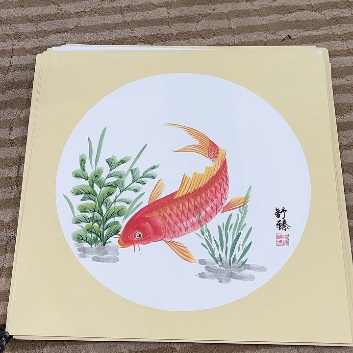 国画花鸟的羽毛和宝50.50