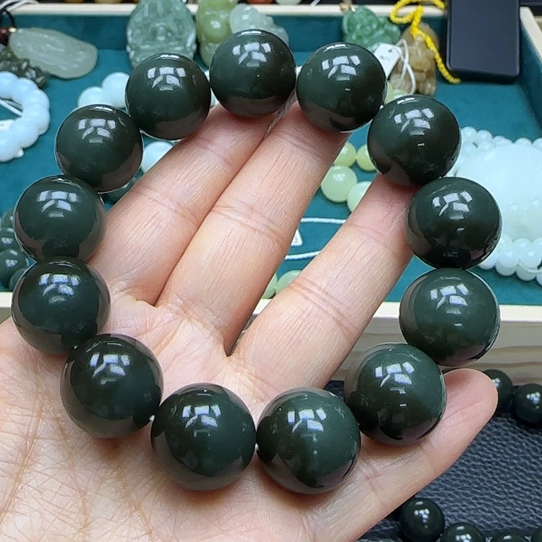 和田玉未镶嵌手链