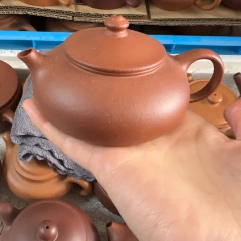 紫砂茶壶红降坡泥160c c