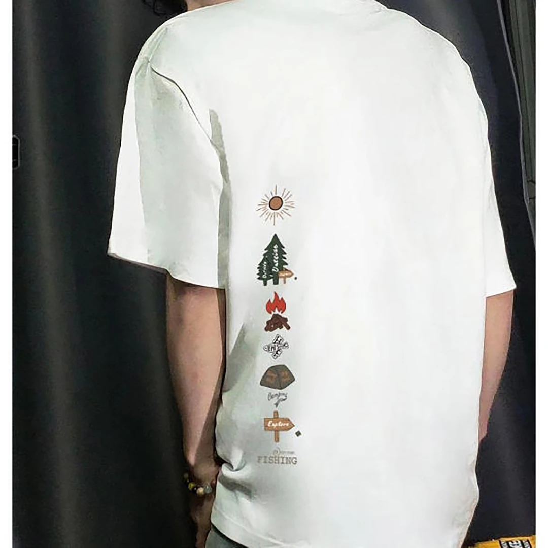 重磅小众个性潮牌短袖T恤男美式复古宽松半袖夏季高街潮流上衣商品图