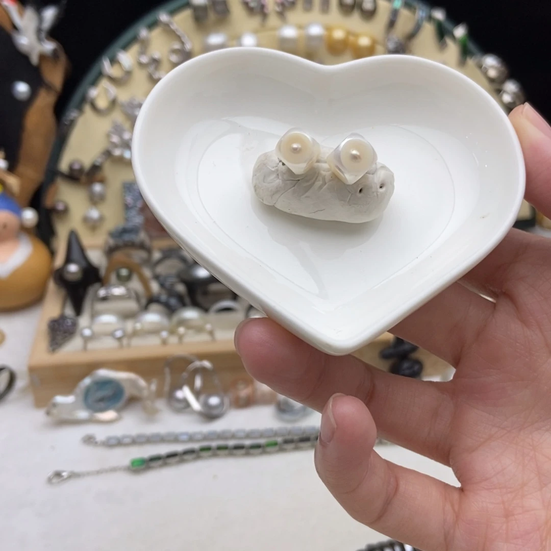 画框淡水珍珠钛钢福利骰子