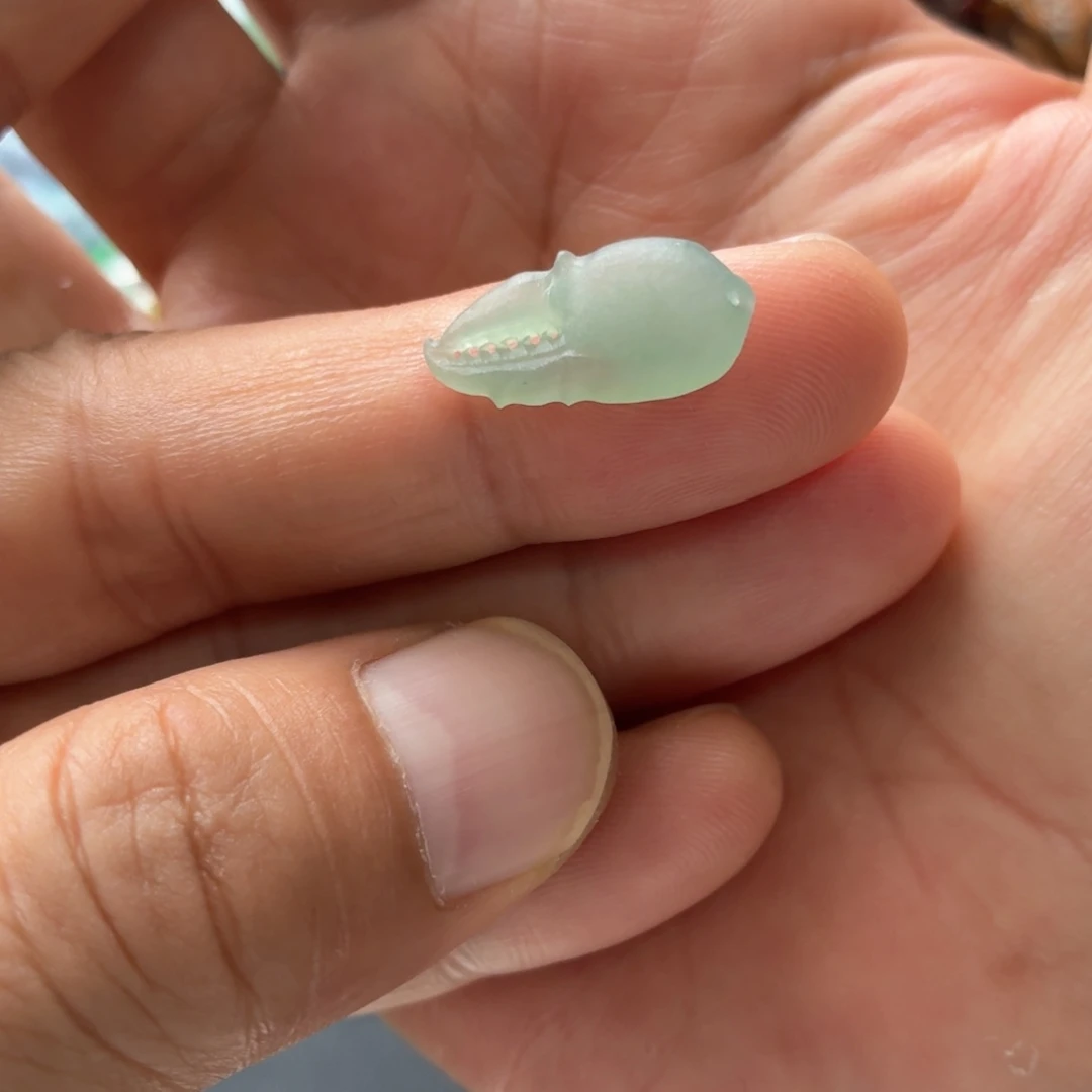 定制翡翠未镶嵌蟹钳