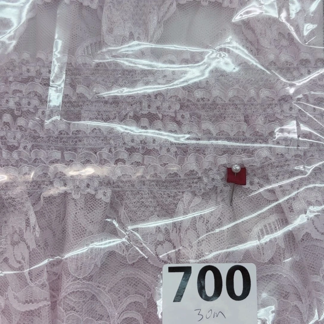 棉Jp日本制棉蕾丝一米700淡紫