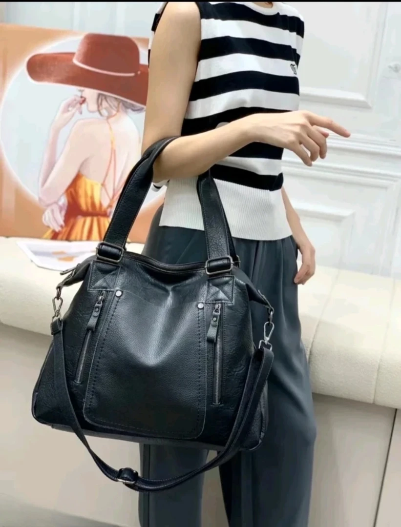 时尚休闲真皮大托特大容量女士手提6292轻奢