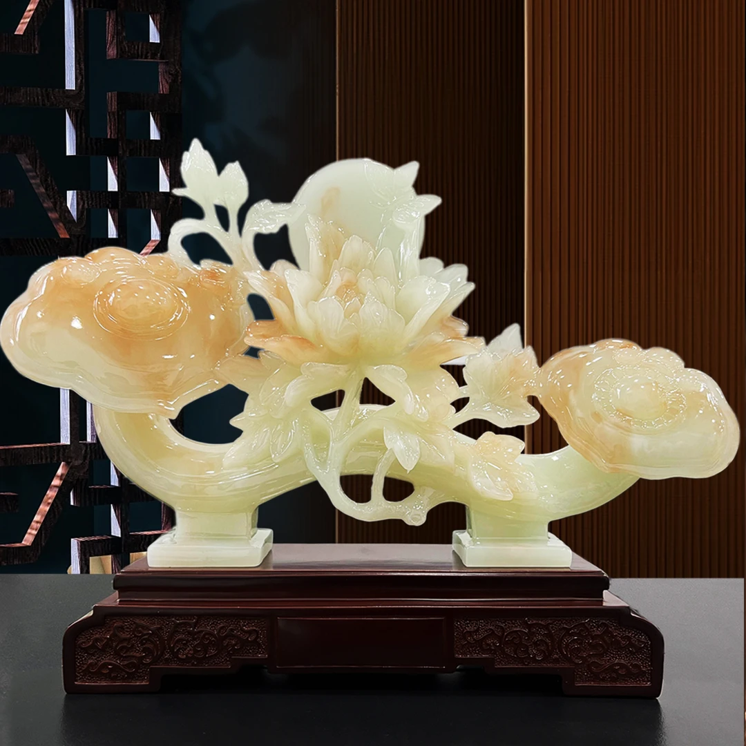 富贵如意摆件花开富贵居家饰品客厅玄关电视柜摆件MT-24046