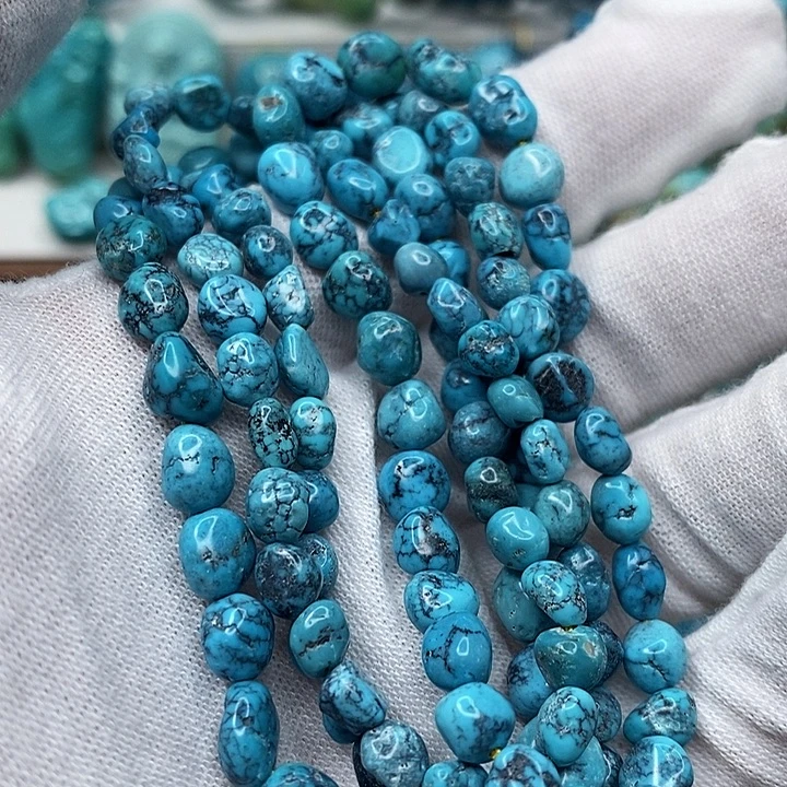 绿松石未镶嵌天然原矿 地大质检