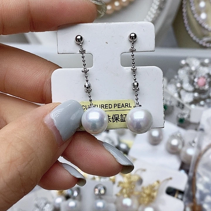 淡水珍珠耳钉未镶嵌