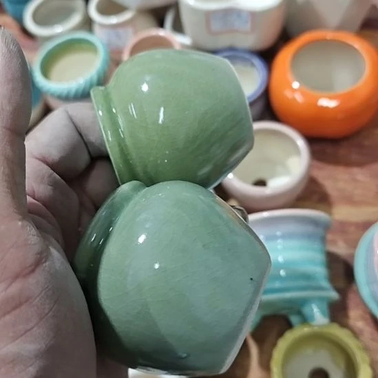 微瑕陶瓷盆满12包邮