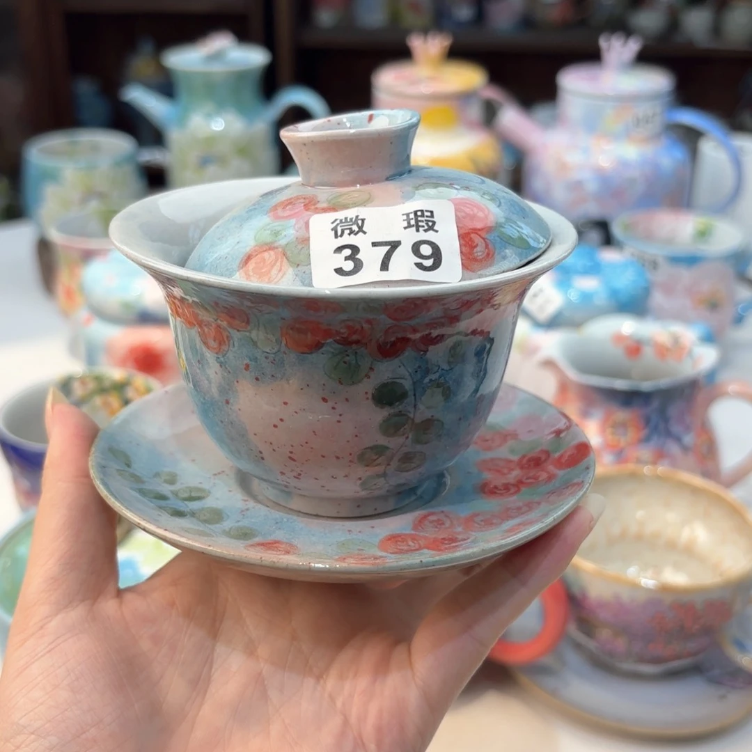 景德镇手绘高温釉下彩陶瓷茶具
