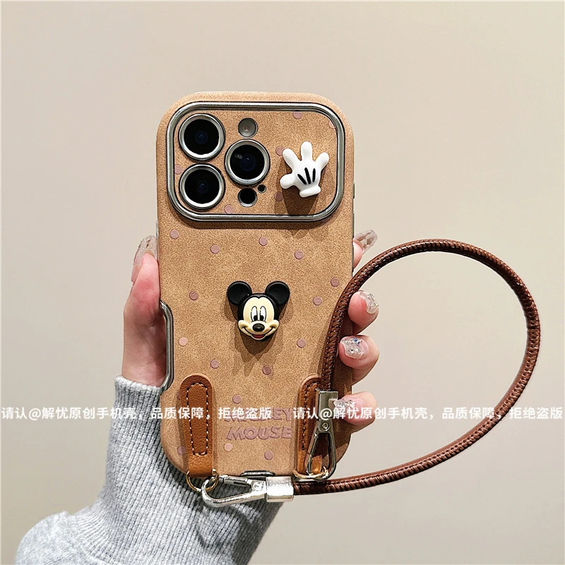 大视窗翻毛皮适用苹果16/iPhone/华为手机壳15promax防摔pura70潮