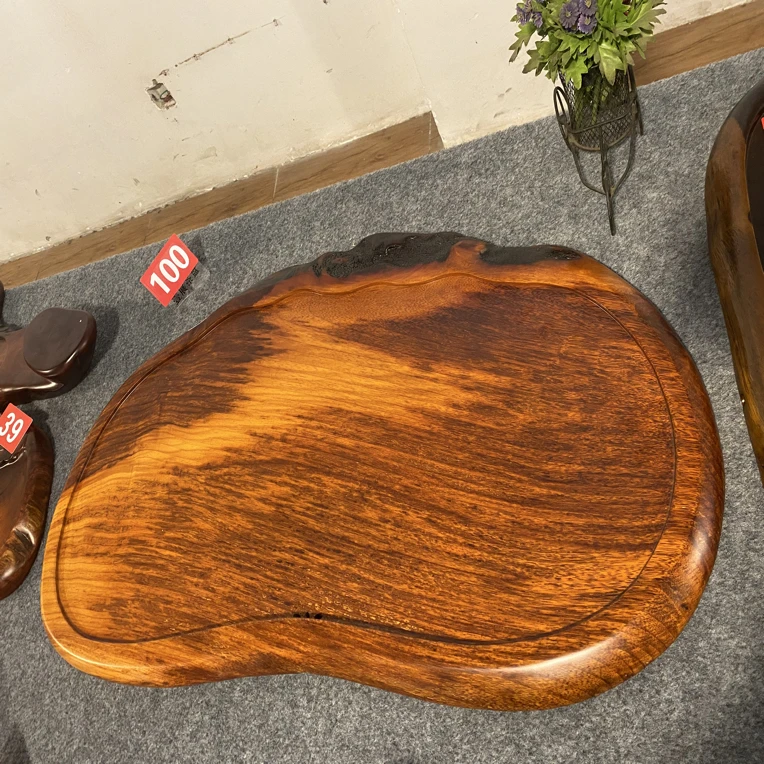 老挝花梨木随行简约款茶盘90*50*4