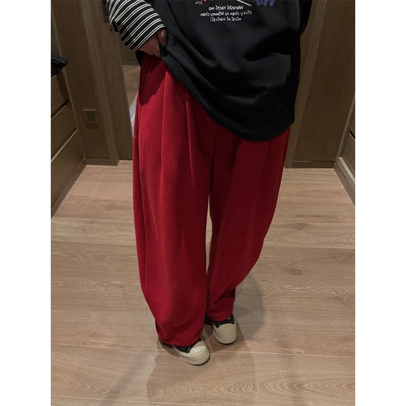 铅笔小鑫大码女装 显瘦神裤 加绒保暖 高腰加绒阔腿裤