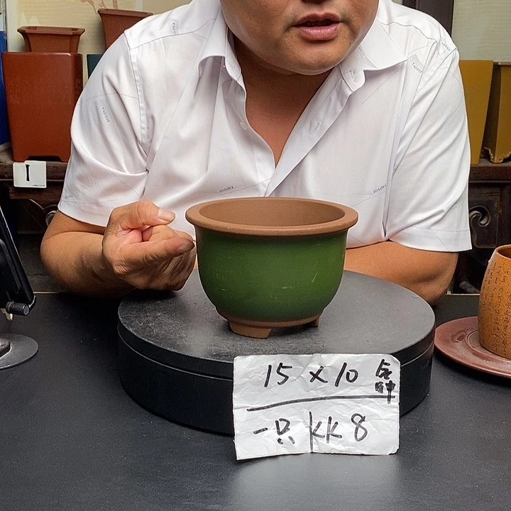 紫砂花盆货号一只KK8