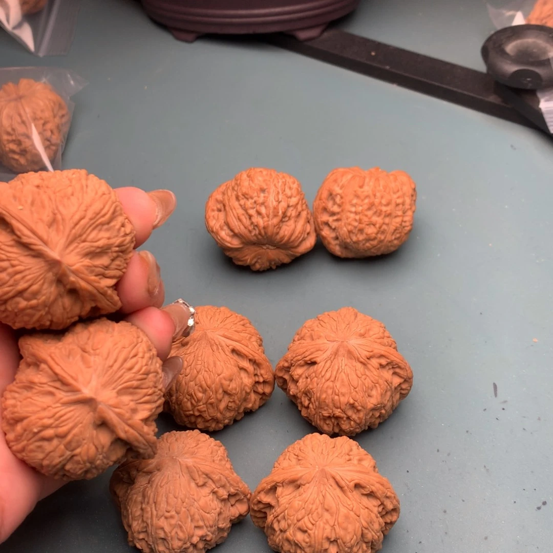 文玩核桃把件绣球全4243