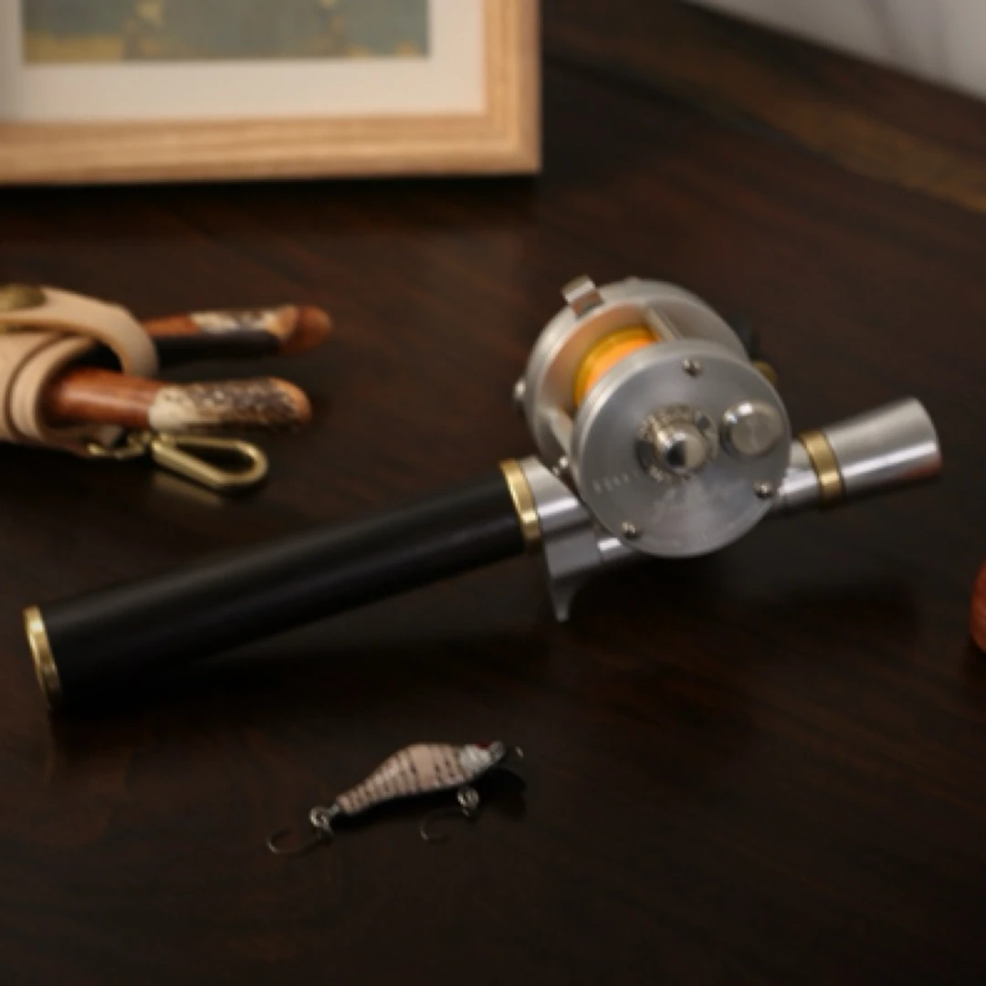 【树屋万水】黑檀木手工路亚手柄日系高端手作路亚手柄