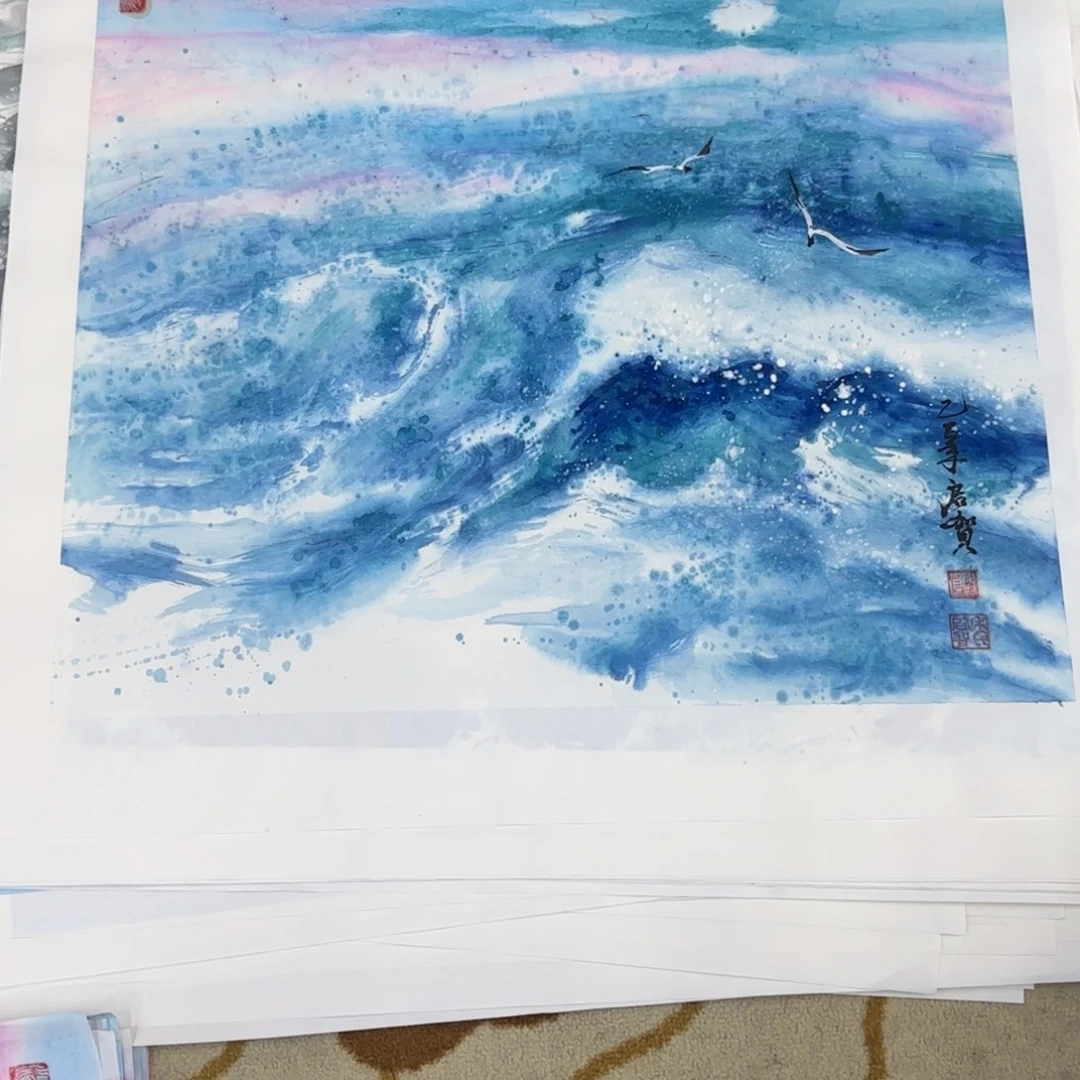 国画年启贺四尺斗方艺