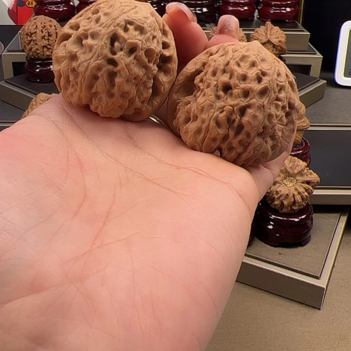 文玩核桃把件40 大团圆f-005