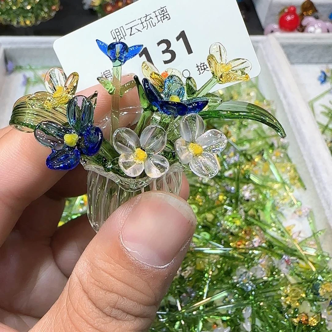 琉璃手工艺品131小花