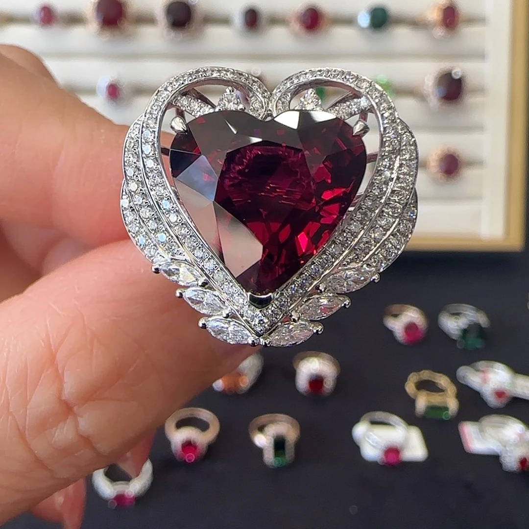 碧玺戒指18K金镶嵌8.85ct