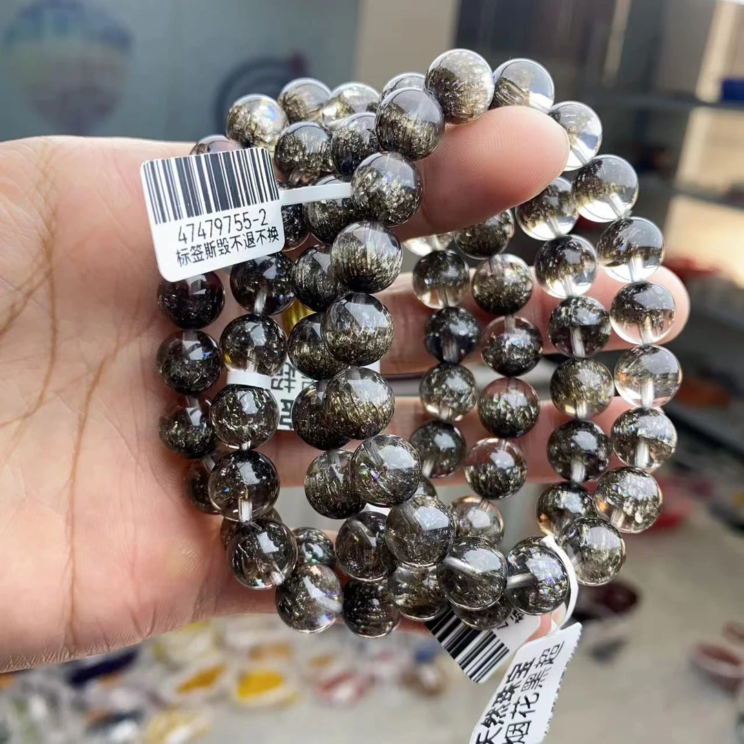 [聚小石]A1362黑超手链10+M