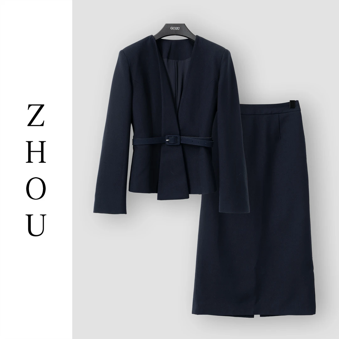 （周哥甄选）藏蓝色套装-30645