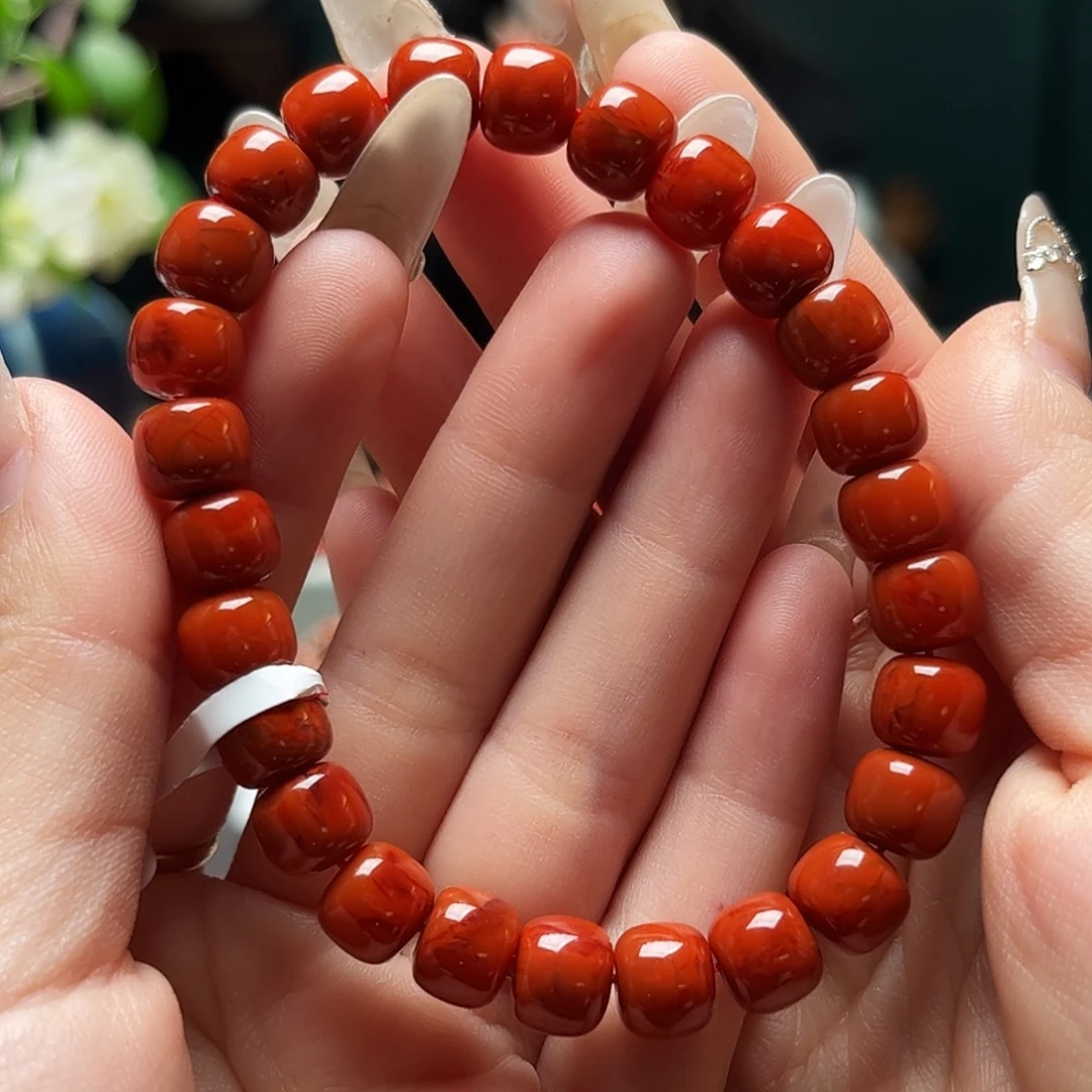 南红玛瑙未镶嵌手链