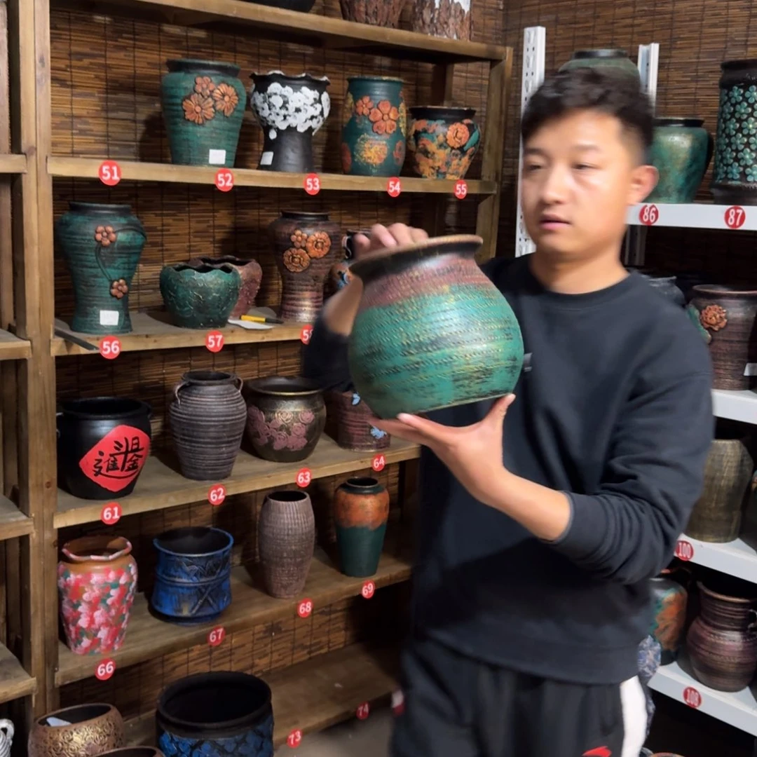 带孔高端浮雕花盆炸炸炸