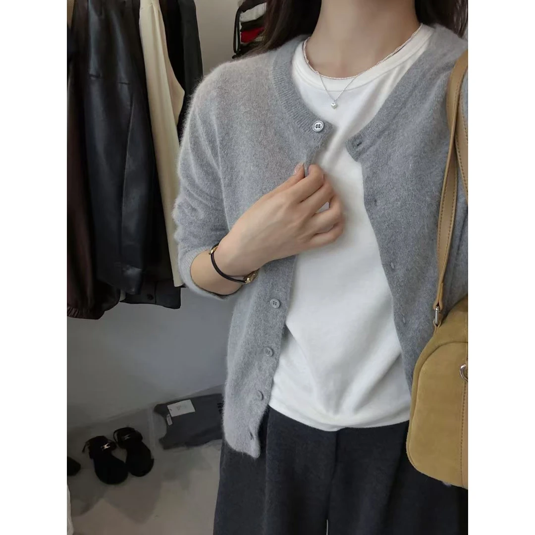 L-5010#『30%羊毛30%安哥拉绒』闭眼入，针织衫开衫上衣