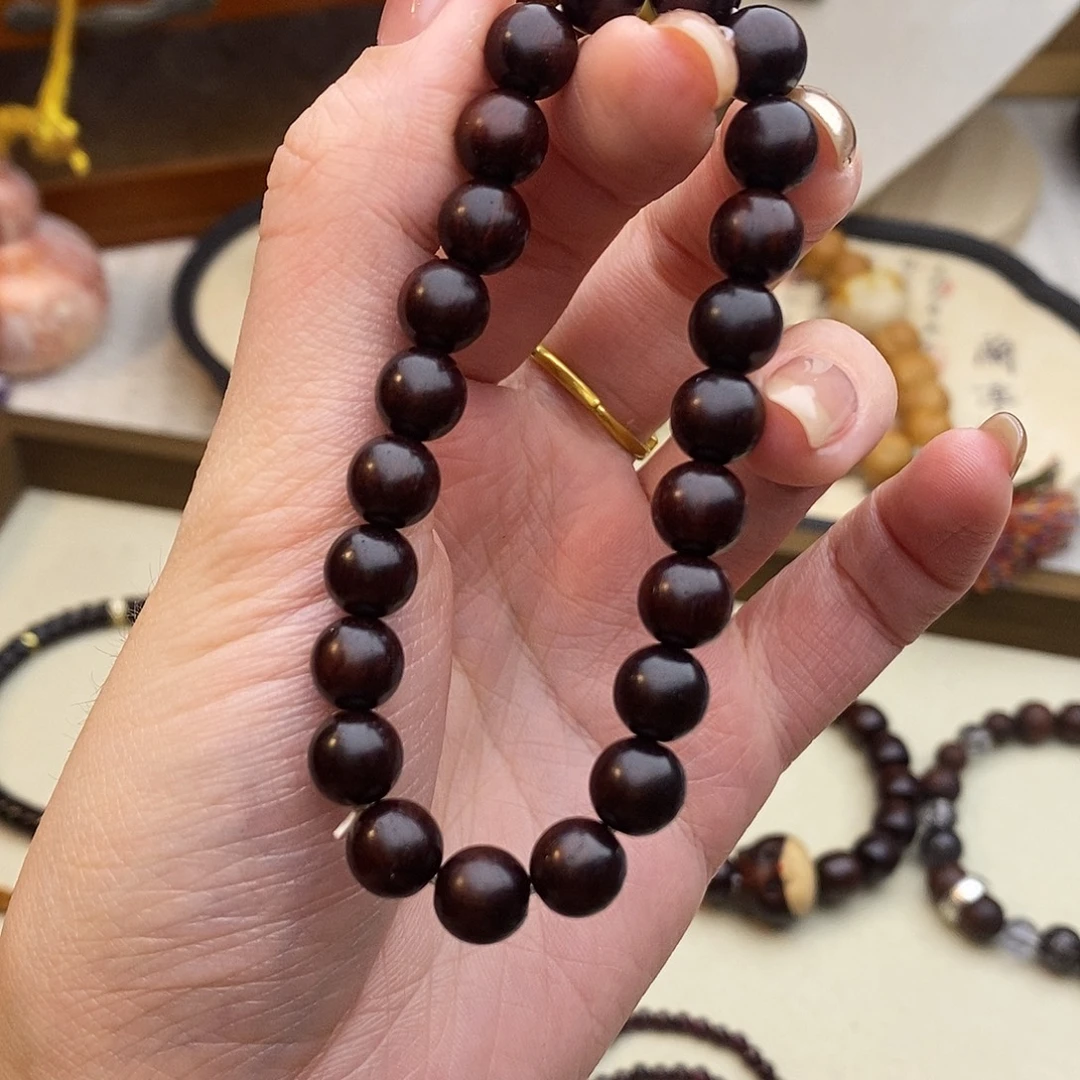 手串檀香紫檀（小叶紫檀）未镶嵌08素圈