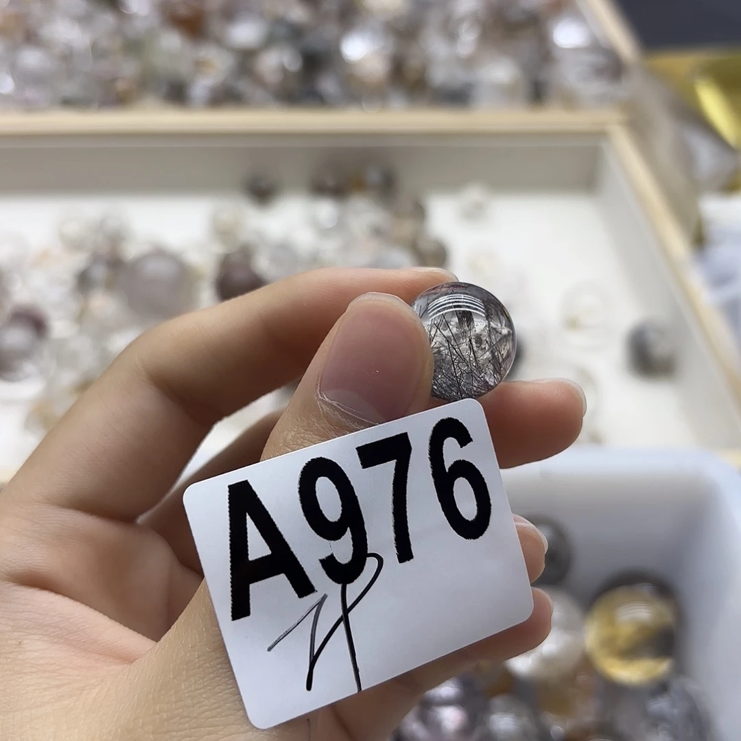 桃***华未镶嵌水晶珠宝半成品976