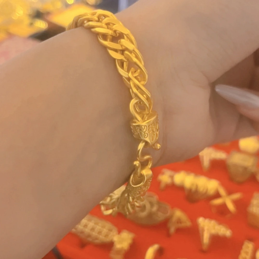 铜合金亚克力手链 铜合金新款手链大号Ksمەڭگۈ ئۆزگەرمەيدۇ