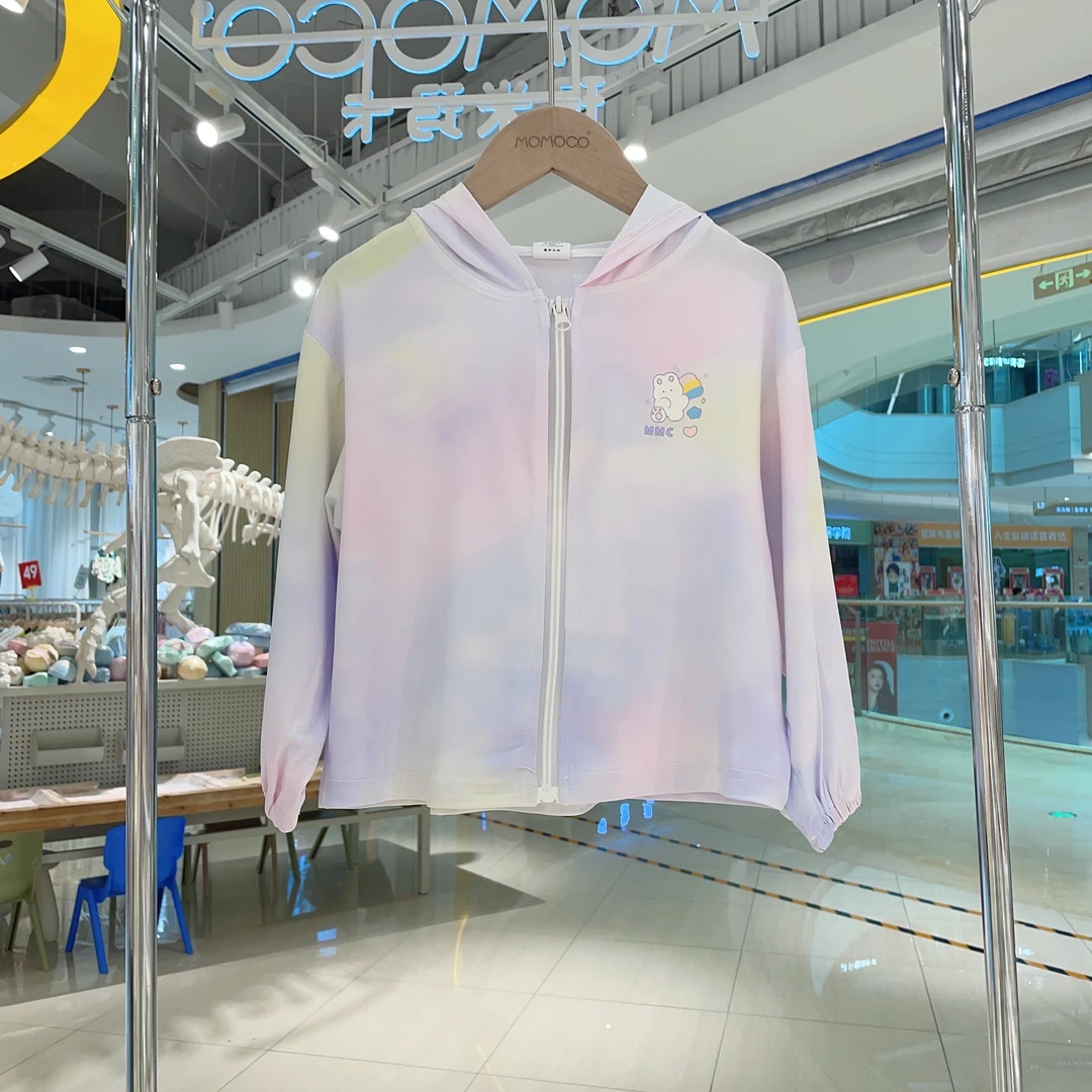 MOMOCO女童夏季皮肤衣简约百搭儿童可爱轧染皮肤衣77620111002