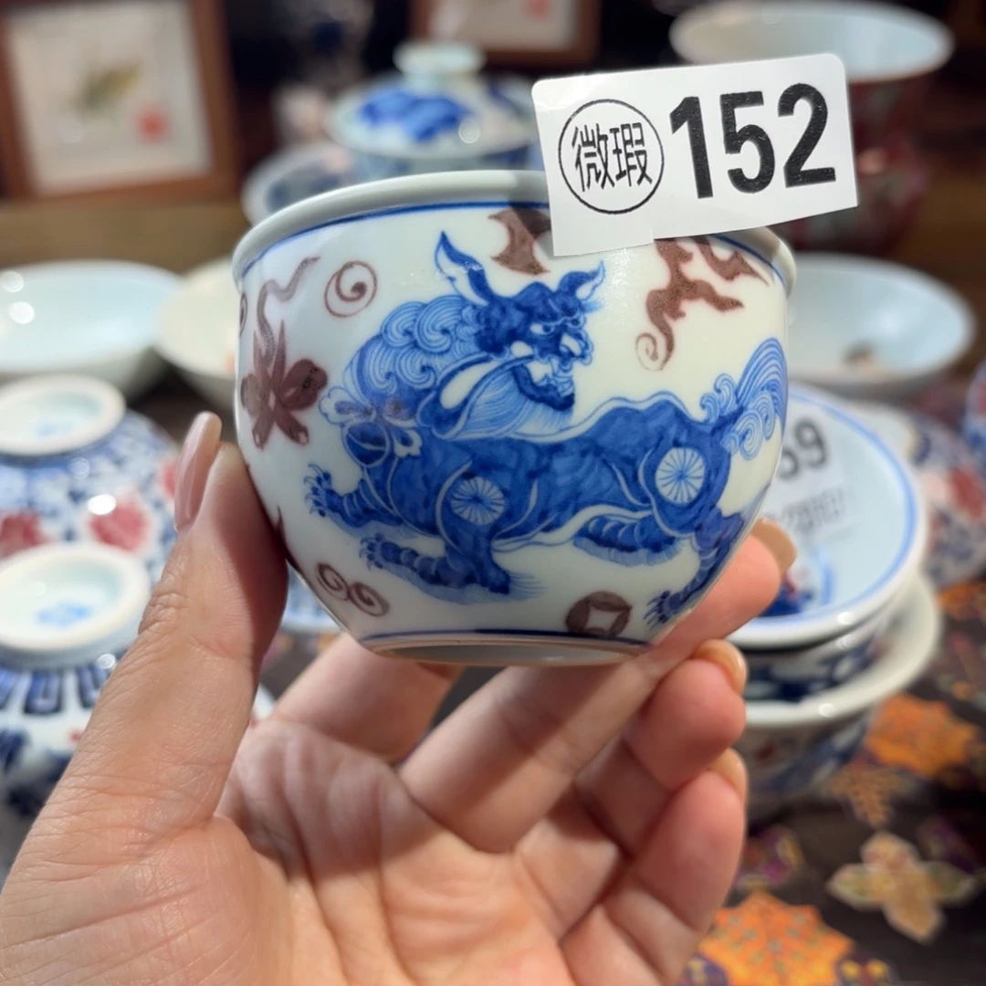 陶孤品福利青花手绘杯杯杯杯