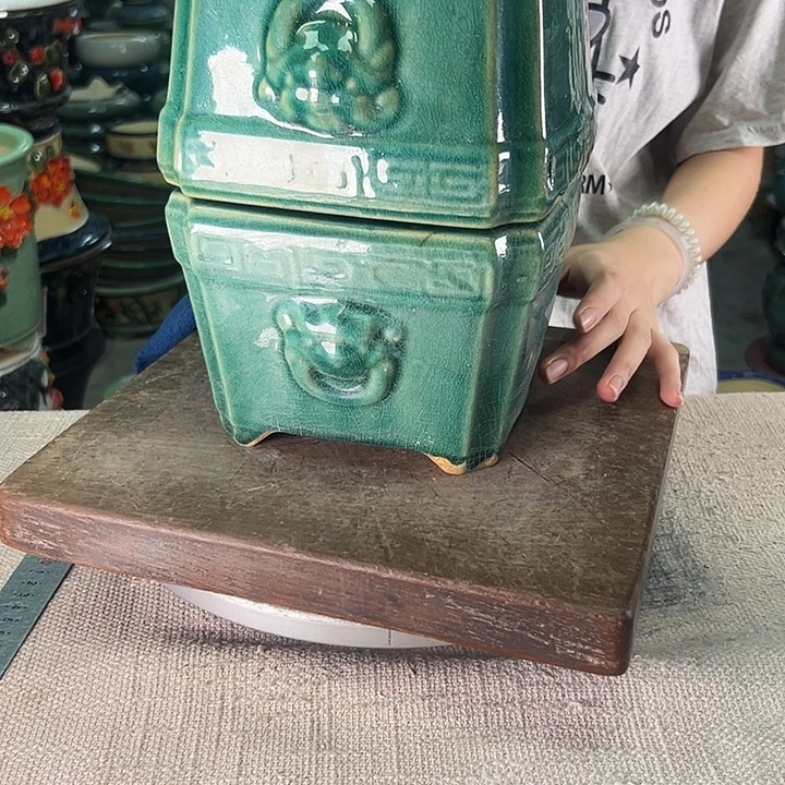 大***形泳坤堂石湾盆陶瓷