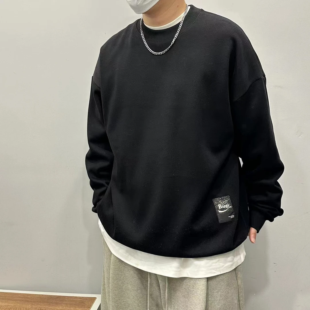 OT秋冬加厚加绒圆领卫衣66252