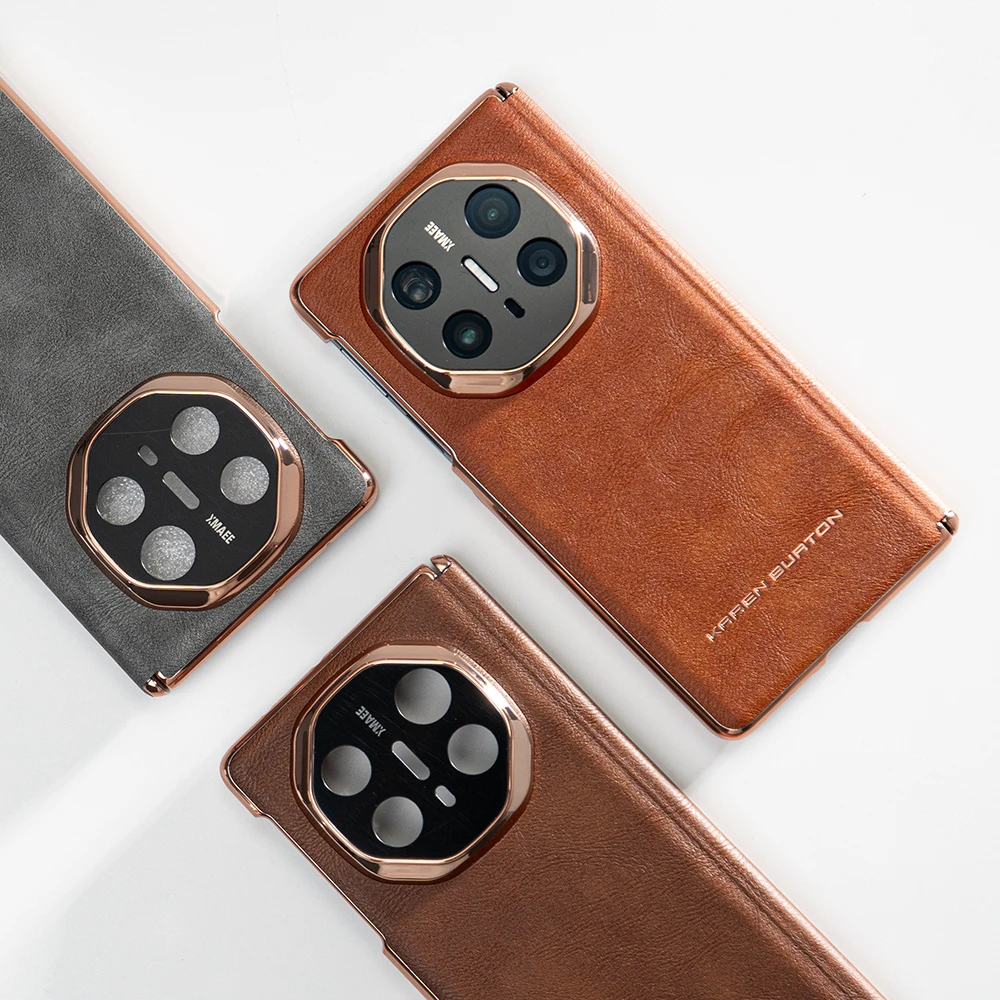 适用华为MateX6典藏版手机壳羊巴皮高端matex6磁吸中轴保护套防摔