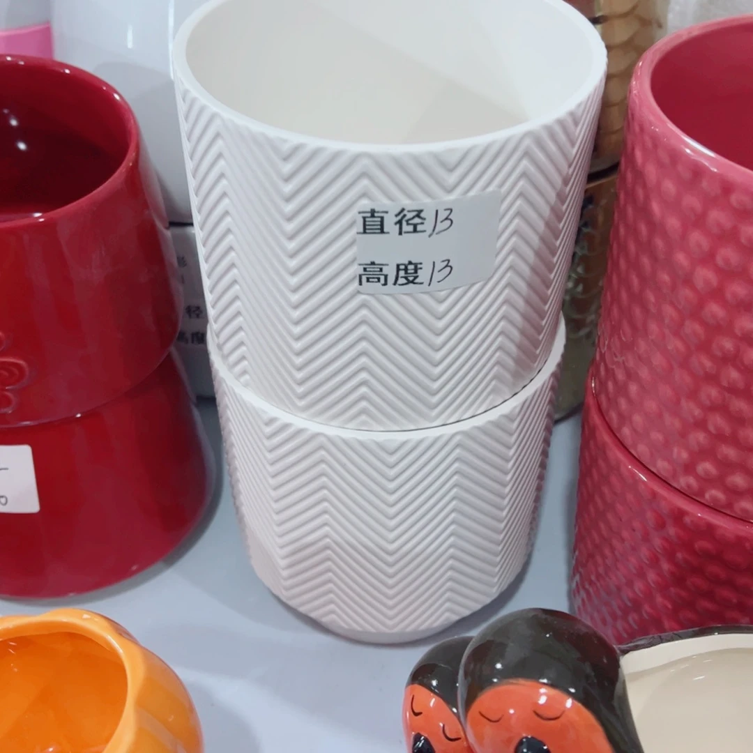 有孔，陶瓷花盆满10米包邮发货