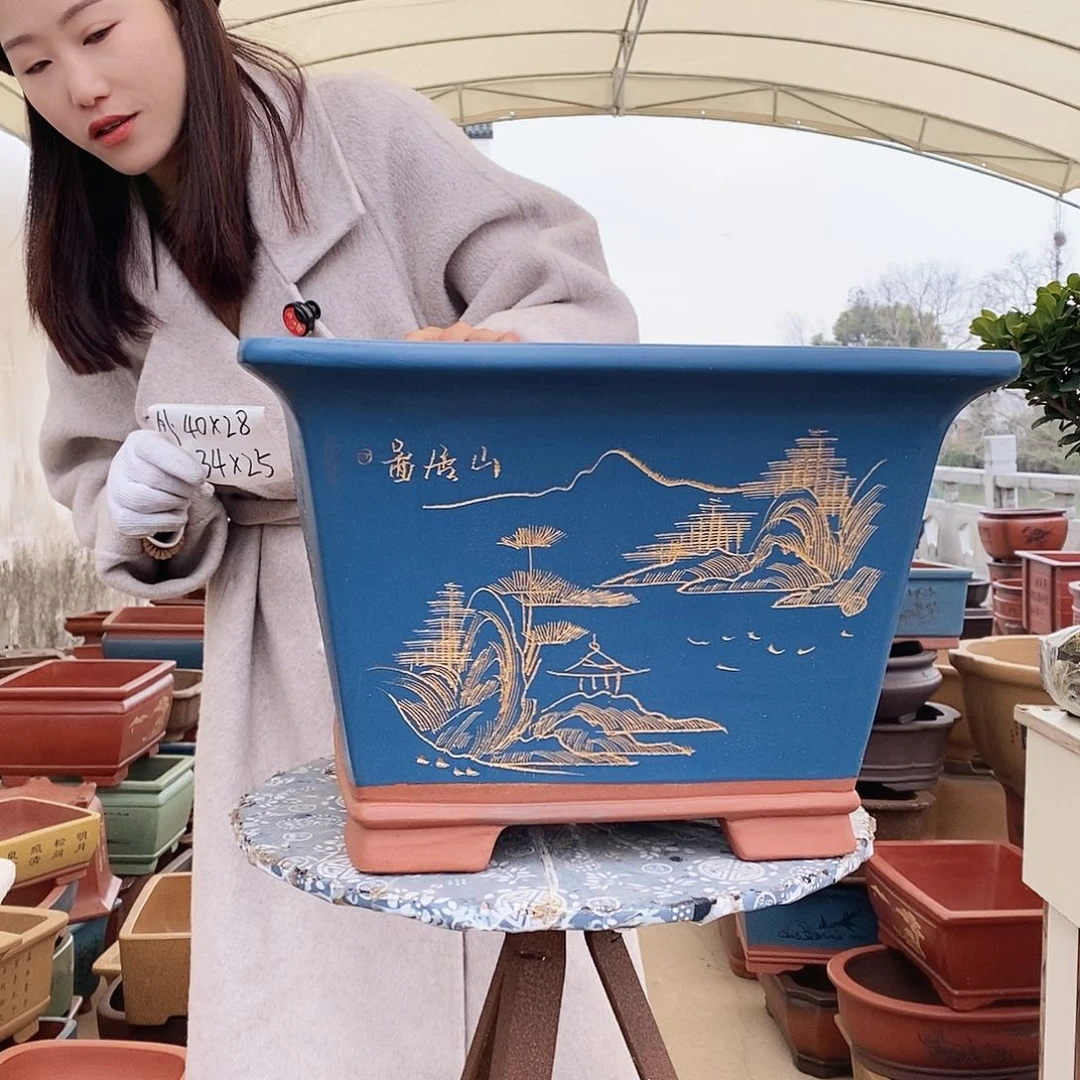 紫砂花盆紫砂花盆