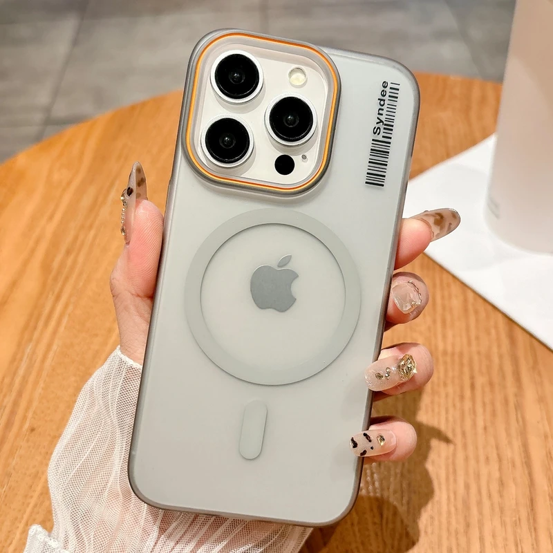 适用苹果16pro手机壳iphone15promax透明磁吸三星s25超薄磨砂s24