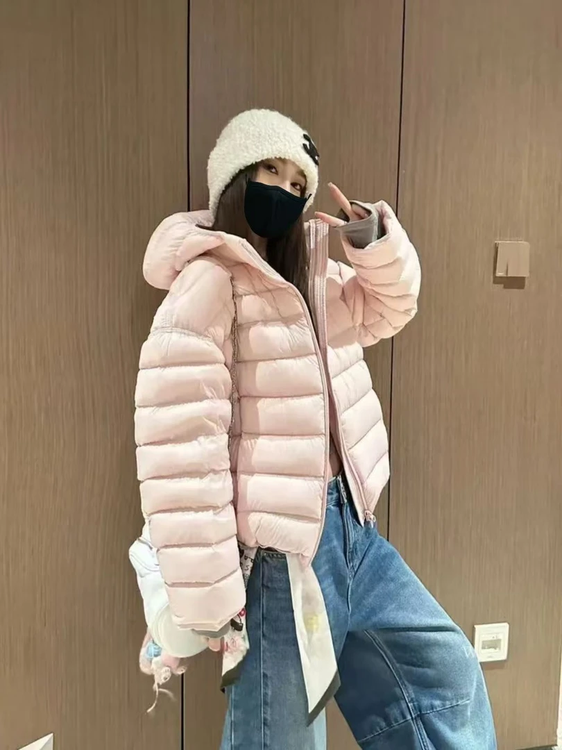 DR羽绒服女短款冬季新款白鸭绒超好看连帽排骨/AS