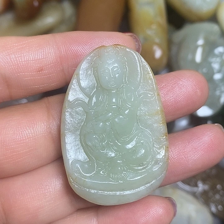 和田玉未镶嵌挂件