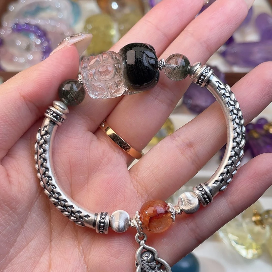 水晶颈饰未镶嵌靓*天然水晶手链128