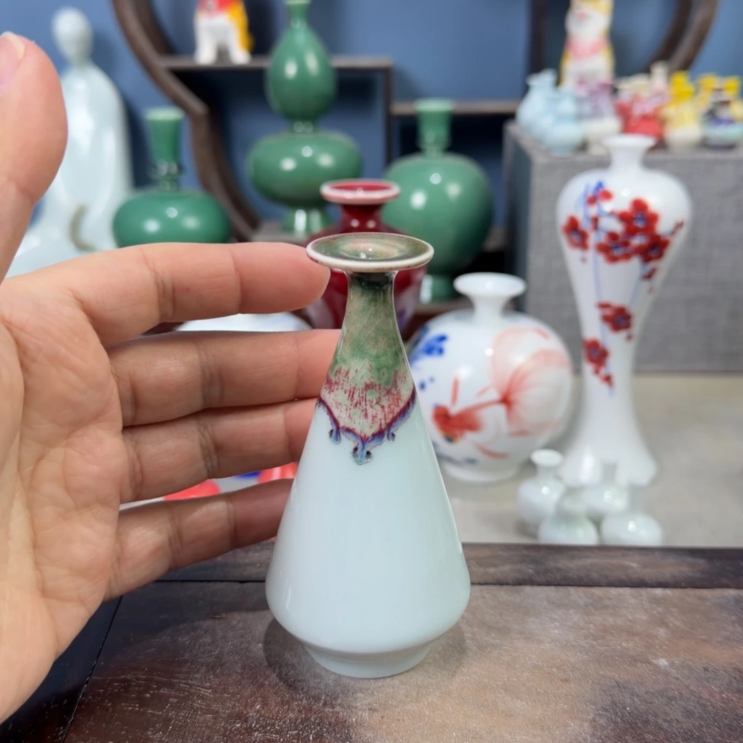 陶瓷手工小花器摆件