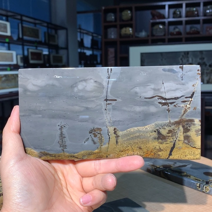 X***生广西国画石摆件，观赏收藏