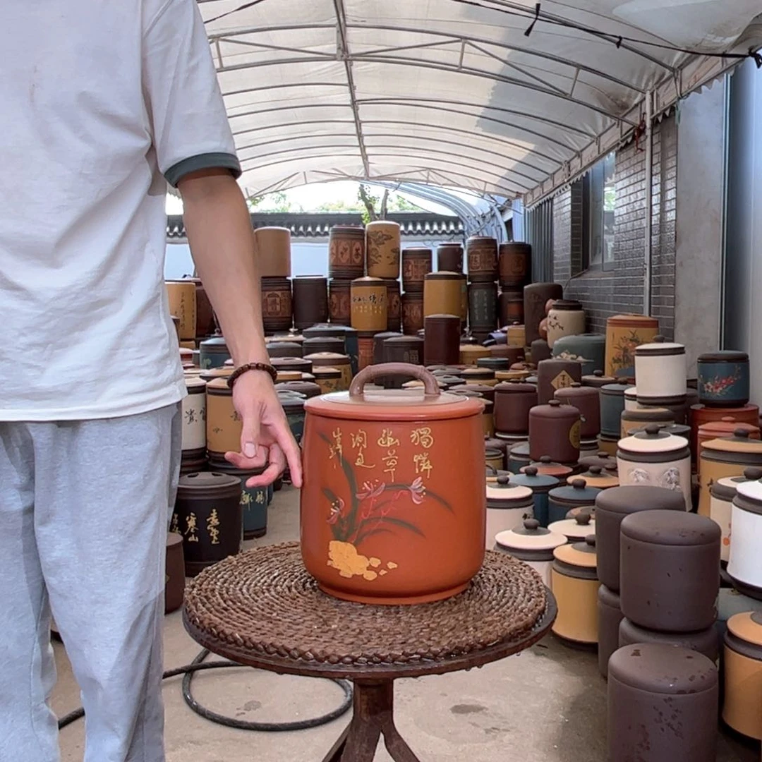 紫砂茶叶罐8 饼茶叶罐