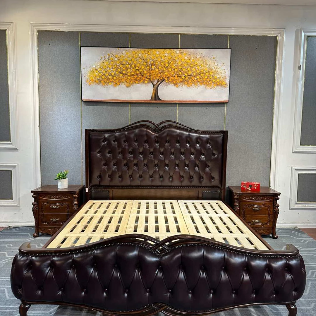 DC240（1.8）床  1900*2200*1500孔距96床边1800 美式轻奢主卧床